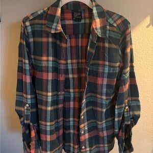 Lucky Brand Multicolor Checkered flannel